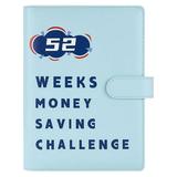 UAEBM 52 Week Money Saving Binder Kit with Cash Envelopes A5 Budget Book & Planning Sheet for Family Finance Organization & Debt Repayment A