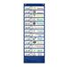 Kruideey Daily Schedule Pocket Chart 13+1 Pocket Visual Schedule Chart 18 Double-Sided Blank Reusable Dry-Eraser Cards Educational Schedule Charts for Classroom Homeschooling Toddlers (Blue)