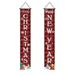 Merry Christmas Front Porch Door Decorations Outdoor Xmas Decor Red Merry Christmas Sign For City Country Wall Hanging Outside Yard Garage Red Black Buffalo Plaid Door Banner