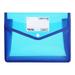 Gbayxj Folder File With Snap Document Wallet Expanding File Button Folder Office & Stationery Blue