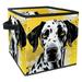 KLURENT Dot Dog Toy Box Chest Collapsible Sturdy Toy Clothes Storage Organizer Boxes Bins Baskets for Kids Boys Girls Nursery Playroom