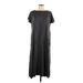 Purejill Casual Dress - Maxi: Black Dresses - Women's Size Large Petite