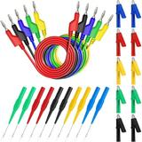 Detection Tool Alligator Clips for Test Electrical Testing Tools Supplies Leads Kit with Probes