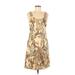 Tommy Bahama Casual Dress - Shift: Tan Baroque Print Dresses - Women's Size 6