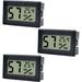 3PCS Mini Digital LCD Thermometer Hygrometer Temperature Humidity -10-50â„ƒ 10%-99% RH Portable Thermometer Thermo Hygrometer Indicator for Office Kitchen Humidors Reptile Incubators