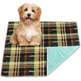 Reusable Washable Waterproof Pet Mat And Training Mat For Housebreaking Your Pet- 100% Soft Quilted Cotton Pet Mat With Bold Colors - Machine Washable And Dryer Friendly - Large 36 X 34 Size
