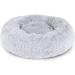 Dog Bed Cat Bed Round Donut Sofa for Small Dogs Cat Cushion Pet Calm Plush Bed Indoor Fluffy Comfortable Cute Faux Fur
