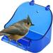 Hanging Bird Bath Shower Cage Cleaning Bird Bath For Cage Bird Bath Box Bird Bath Parrot Bird Box Bath Box For Small Bird Blue