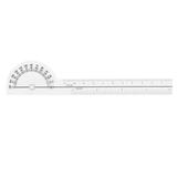 Goniometer Joint Range Motion Protractor 180 Degree Transparent Clear Mark Finger Measuring Physical Therapy Ruler