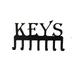 Key Holder for Wall Decorative Keys Key Rack with 7 Hooks Modern Key Hangers for Wall Decor Room Decor (Black)$Decorative Metal Key Hook Black Color Metal Wall Mounted Key