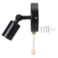 E26/E27 Vintage Wall Lamp Light with Adjustable Head for Bedside Study Room 85-245Vnot contain light bulb black TARTIKAILY