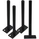 4 Pcs Invisible Furniture Shelf Bracket Floating Heavy Duty Hidden Brackets Blackalicious Iron