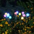 Summer Clearance! Uhuya Solar Garden Lights Solar Powered Glowworm Garden LED Solar Sphere Ground Plug Lamp B
