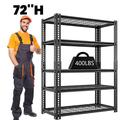 MOPHOTO Adjustable 5 Tier Garage Shelving Heavy Duty Support 2000lbs 36 L x 16 W x 72 H Metal Shelves for Storage Heavy Duty Shelving Industrial Utility Racks Garage Storage Shelves