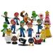 Mari0 Brothers Figures Set Pack of 18 Main Characters for Birthday Party Cake Decoration