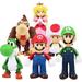 6Pcs/Set Mario Figures Toy - 5 Mario & Luigi PVC Model Figurines - Yoshi & Mario Bros Action Figures - Mario Toy Collectibles Decoration - Birthday Gifts for Fans Boys Girls