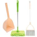 3pcs Children Broom Mop and Dustpan Combination Mini Broom Set Sweeping Toys Clean Small Broom Cleaning Mop broom and mop cleaning tool toys