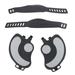 2PCS Exercise Bike Pedals with Straps PP PVC Stainless Steel Universal Adjustable Exercise Bike Pedals Clips for Home Gym Cycling