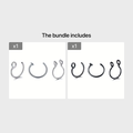 3/5pcs Stainless Steel Septal Ring Clip for Unisex - Non-Piercing Body Jewelry for a Natural Look