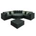 Outdoor Furniture Set 7 Pieces Wicker Patio Sectional Sofa Furniture Modern Metal Outdoor Conversation Set With Coffee Table For Balcony Lawn And Garden