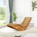 Zimtown Acacia Wood Folding Sunbed Wooden Chaise Chair for Outoor and Indoor Wood Rocking Lounge Daybed