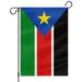 South Sudan Garden Flag 12x18 inch Double Sided Burlap for House Yard Lawn Indoor Outdoor Decor