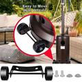 Zynic 1X Heated Wheel Kit Replacement Heater Wheel Move/Install- Patio Wheel Wheel Outdoor Universal Umbrella Heater Heater Universal Parts Kit-Easy Patio Patio Heater To Movable Furniture