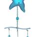 Blue Starfish Hanging Sea Glass Wind Chime 26.38 Inch Nautical Glass Windchime Outdoor Decor For A Harmonic Porch Patio & Garden Unique Beach Art Indoor Wind Chime Window Mobile