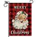 1pc Santa Claus snowman bell pattern flag Christmas double-sided printed garden flag farm yard decoration excluding flagpoles