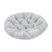 simhoa Padded Seat Cushion Egg Shape Chair Pad Hanging Chair Cushion Soft Fabric Thick Patio Chair Pad Diameter 40cm for Living Room Light Gray