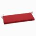 Pillow Perfect Outdoor/Indoor Splash Flame Red Polyester Bench Cushion