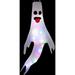 Halloween Hanging Windsocks Halloween Ghost Windsock Windsock Ghost Decorations Halloween LED Hanging Flag for Patio Lawn 2pcs 4