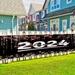 Class of 2024 Graduation Decorations 2024 Graduation Porch Sign Door Banner Garden Hanging Banner Flag for 2024 High School and College Graduation Party Decorations 20x48 inch(#6)