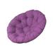 kesoto Padded Seat Cushion Egg Shape Chair Pad Hanging Chair Cushion Soft Fabric Thick Patio Chair Pad Diameter 40cm for Living Room Violet