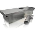 Grease Box for Restaurant Canopy Hood Exhaust Fan (Includes Down Spout)