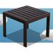 Modern Outdoor Patio Furniture Collection With Bronze Metal Frame Finish Side Table