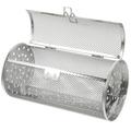 Qumonin Stainless Steel Rotisserie Grill Basket for Nuts and Beans