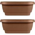 Deck Rail Planter Balcony (Deck Balcony Rail Planter 24 Black 2 Pack Chocolate)