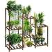 Plant Stand Indoor Plant Stands Wood Outdoor Tiered Plant Shelf for Multiple Plants 3 Tiers 7 Potted Ladder Plant Holder Table Plant Pot Stand Boho Decor