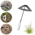 Huayishang Garden Hoe Clearance Garden Hoe Steel Plate Hoe for Weeding Flowers Outdoor Hoe Hollow Hoe Small Hoe Integrated Garden Hoe Garden Supplies B