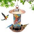 Fimeskey Bird Feeders Birdfeeders Bird Garden Hanging Outside Yard Light For Feeding Bird-House Garden Wild Birdhouse Outside Outdoor Wild Hanging Bird Decor Solar Feeder Bird Feeders Home & Garden