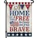 Patriotic Garden Flag - 12.5 x 18 Inch Double-Sided Printing 4th of July Garden Flag - Premium Seasonal Welcome Banner and Outdoor Decor for House Porch Lawn Yard - Suits Standard Stands