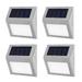 Keylever Solar Deck Lights Outdoor Waterproof Solar Powered Step Lights for Stairs Fence Pathway Railing Yard Patio 4 Pack