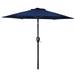 7.5ft Patio Umbrella with Crank Handle and Tilt Round Market Umbrella and Centred Umbrellas Outdoor Parasol Sun Shelter Table Umbrella