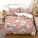 Modern Bedroom Decor Home Bedclothes Sakura Printed Duvet Cover Pillowcase Bedding Set California King (98 x104 )