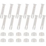 12 Pieces Swimming Pool Replacement Parts Generic Pin Cotter Pin Swimming Pool Spare Part Pin Cotter Pin Pool Pin for Frame and Round Pool Intex Replacement Parts