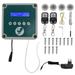 Automatic Chicken Coop Door Controller IP44 Cage Opener Remote Control Poultry House Door Actuator Motor Kit with Timer Light Sensor 100 to 240V EU Plug Yueyuetong