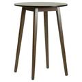 Round Wooden Bar Height Table