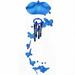 JKLOP Wind Chimes for Outside Butterflies Wind Chime Garden Ornament Indoor Window Hanging Craft Bedroom Decor Home Decor Blue