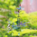 Harpi Wind Chimes for Outside Clearance Butterfly Wind Chime Beautiful Wind Chimes Stained Glass Wind Chime Window Wind Chime Metal Bell Wind Feng Shui Wind Chimes Housewarming Gifts